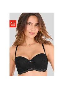 Multiway-BH s.Oliver "Livie", Damen, Gr. 75, Cup B, schwarz, Obermaterial: 69% Polyamid, 22% Polyester, 9% Elasthan, BHs, mit B&uuml;gel und vielen Tragevarianten, Multiway-BH, Dessous
