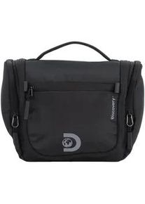 Kosmetiktasche DISCOVERY "Metropolis", Gr. B/H/T: 27cm x 19cm x 9,5cm, schwarz, Kunstfaser, unifarben, Taschen Kosmetiktasche, aus recyceltem Polyester