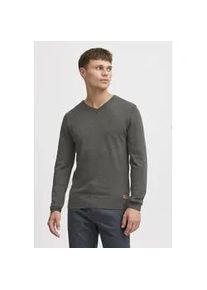 Strickpullover Blend "BHDansel", Herren, Gr. M, charcoal, Feinstrick, 50% Baumwolle, 50% Polyacryl, meliert, regular fit, V-Ausschnitt, eingesetzt, Pullover Strickpullover, Feinstrickpullover mit V-Ausschnitt