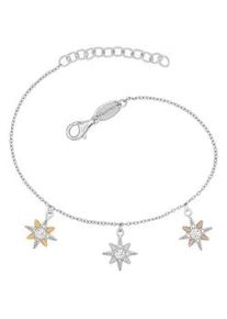 Armband Engelsrufer "Twinkle twinkle little Star Sternenanh&auml;nger", silber (silberfarben, kristallwei&szlig;, kristallwei&szlig;), Armb&auml;nder, Damen, 20cm, Silber 925 (Sterlingsilber), Armband, mit Zirkonia (synth.)