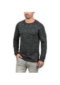 Strickpullover Blend "BHDan", Herren, Gr. XXL, schwarz, Feinstrick, 50% Baumwolle, 50% Polyacryl, meliert, regular fit, Rundhals, Raglan&auml;rmel, Pullover Strickpullover, Stilvoller Strickpullover mit aufgerollten S&auml;umen