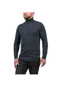 Rollkragenpullover Blend "BHLatif", Herren, Gr. M, blau (navy), Feinstrick, 50% Baumwolle, 50% Polyacryl, unifarben, regular fit, ohne Ausschnitt, eingesetzt, Pullover Rollkragenpullover, Feinstrick Pullover mit Rollkragen