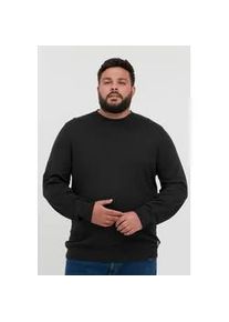 Strickpullover Blend "BHLars Big & Tall", Damen, Gr. 3XL, schwarz, Feinstrick, 50% Baumwolle, 50% Polyacryl, unifarben, regular fit normal, Rundhals, eingesetzt, Pullover Strickpullover, Strickpullover mit Rundhalsausschnitt in gro&szlig;en Gr&ouml;&szlig;en