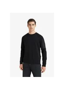 Sweatshirt BOSS Green "CN Urban Tech", Herren, Gr. XL, schwarz (schwarz001), Sweatware, Obermaterial: 39% Baumwolle, 39% Modal, 17% Polyester, 5% Elasthan, unifarben, regular fit h&uuml;ftlang, Rundhals, Sweatshirts Sweatshirt, mit &Auml;rmeltasche