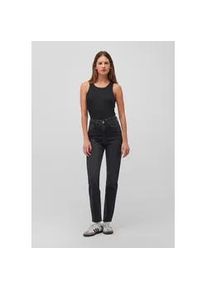 Mom-Jeans Mavi "STAR", Damen, Gr. 27, L&auml;nge 31, schwarz (schwarz smoke denim), 99% Baumwolle, 1% Elasthan, gerade lang, Jeans, Slim Mom Jeans