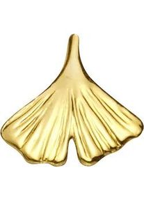 Kettenanh&auml;nger Vivance "Gold 585 Ginko-Motiv", gelb, Schmuckanh&auml;nger, Damen, one-size, Gold, 0,3 g, Kettenanh&auml;nger