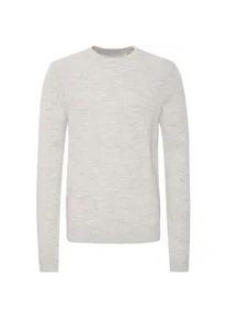 Strickfleece-Pullover Blend "Strickpullover BHPullover", Herren, Gr. XXL, grau (stone mix), Obermaterial: 85% Polyacryl PAN. 15% Wolle WO., Pullover