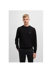 Sweatshirt BOSS ORANGE "Westart", Herren, Gr. XL, schwarz (001_schwarz), Sweatware, Obermaterial: 100% Baumwolle, unifarben, regular fit normal, Rundhals, eingesetzt B&uuml;ndchen, Sweatshirts Sweatshirt, mit BOSS Logopatch