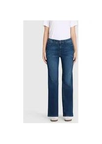 Bootcut-Jeans MAC "LAURA", Damen, Gr. 36, L&auml;nge 34, blau (trendy vintage blau), Denim/Jeans, Obermaterial: 89% Baumwolle, 8% Polyester, 3% Elasthan, lang, Jeans