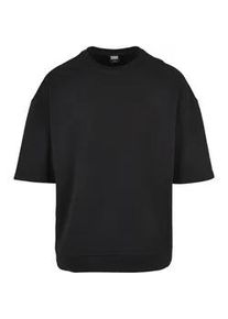Sweatshirt Urban Classics "Urban Classics Herren Oversized Short Sleeve Crew", Herren, Gr. L, schwarz, 65% Baumwolle, 35% Polyester, unifarben, Rundhals, Sweatshirts Sweatshirt