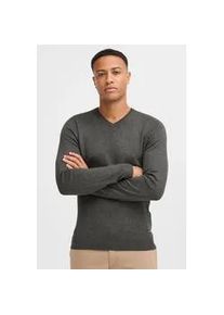 Strickpullover Blend "BHWeber", Herren, Gr. 3XL, charcoal mix, 78% Viskose, 22% Polyester, unifarben, Basic, regular fit normal, V-Ausschnitt, eingesetzt, Pullover Strickpullover, Stilvoller Strickpullover