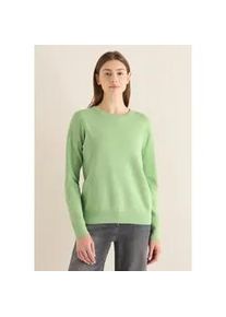 Strickpullover Cecil, Damen, Gr. XXL (46), bamboo gr&uuml;n, Web, 100% Baumwolle, unifarben, comfort fit normal, Rundhals, Rippb&uuml;ndchen, Pullover Strickpullover, aus reiner Baumwolle