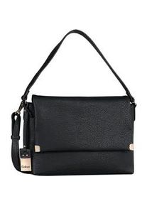 Umh&auml;ngetasche Gabor "Gela", Damen, Gr. B/H/T: 33cm x 23cm x 11cm, schwarz, Polyurethan, clean, gepflegt, unifarben, Taschen Umh&auml;ngetasche, weiches Kunstleder mit elegantem Schultergurt aus edlem Gewebeband