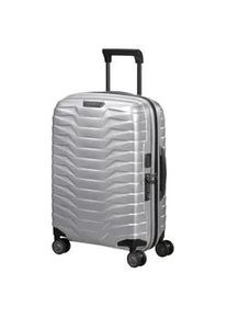 Hartschalen-Trolley Samsonite "PROXIS, verschiedene Farben", Gr. B/H/T: 40cm x 55cm x 20cm 40 l, silber, Polypropylen, unifarben, Koffer, Handgep&auml;ck Reisegep&auml;ck Volumenerweiterung