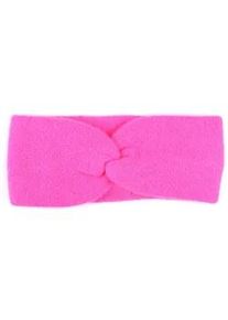 Stirnband Zwillingsherz "Classic", Damen, pink, Strick, Kaschmir, M&uuml;tzen Stirnband, Knoten vorn, Cashmere, Feinstrick