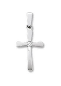 Kettenanh&auml;nger ONE ELEMENT "Zirkonia Kreuz Anh&auml;nger aus 925 Silber", silber, Schmuckanh&auml;nger, Damen, Silber 925 (Sterlingsilber), Kettenanh&auml;nger, Symbolische Note &ndash; harmonisch gestaltet mit Liebe zum Detail