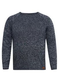 Strickfleece-Pullover Blend "Strickpullover BHBDan", Herren, Gr. 4XL, blau (marineblaus), Obermaterial: 50% Baumwolle CO. 50% Polyacryl PAN., Pullover