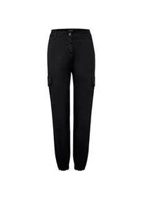 Cargohose oxmo "Cargohose OXCoco", Damen, Gr. S, N-Gr, schwarz, Obermaterial: 98% Baumwolle CO. 2% Elasthan EL., Hosen Cargohose
