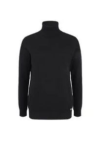Rollkragenpullover oxmo "Rollkragenpullover OSSina", Damen, Gr. M, schwarz, Obermaterial: 100% Baumwolle CO., Pullover Rollkragenpullover