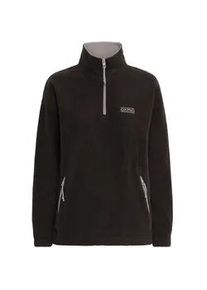 Sweater oxmo "Troyer OXMATSINE", Damen, Gr. XL, schwarz (true schwarz), Obermaterial: 100% Polyester PES., Pullover Sweater