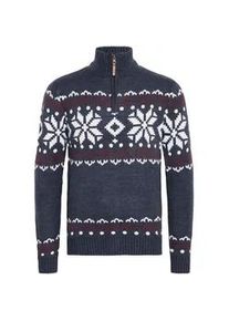 !Solid Troyer SOLID "Troyer SDNorwin", Herren, Gr. M, blau (ins bl mel), Obermaterial: 100% Polyacryl PAN., Pullover Troyer