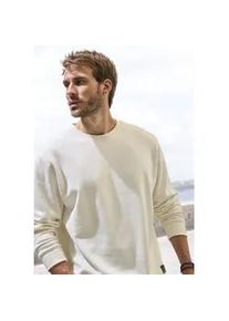 Sweatshirt John Devin, Herren, Gr. L (52/54), beige (creme), angeraute Sweatware, Obermaterial: 60% Baumwolle, 40% Polyester, unifarben, regular fit normal, Rundhals, angesetztes B&uuml;ndchen, Sweatshirts Sweatshirt, Langarm, Pullover mit Rundhals, Baumwollmischung
