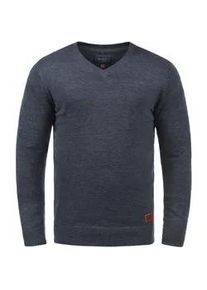 Strickfleece-Pullover Blend "Strickpullover BHLasse", Herren, Gr. M, blau (ensign blau), Obermaterial: 50% Baumwolle CO. 50% Polyacryl PAN., Pullover