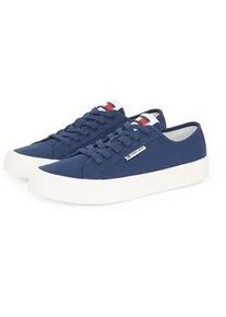 Tommy Hilfiger Sneaker TOMMY JEANS "TJM LACE UP CANVAS COLOR", Herren, Gr. 43, blau (royalblau), Textil, Schuhe Sneaker, Freizeitschuh, Halbschuh, Schn&uuml;rschuh mit Logo-Aufn&auml;her an der Zunge