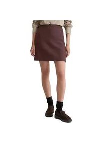 Marc O'Polo Webrock MARC O'POLO "aus Boiled Wool", Damen, Gr. 44, schwarz cherry, Obermaterial: 60% Viskose, 40% Schurwolle; Futter: 95% Polyester, 5% Elasthan, unifarben, normal kurz, R&ouml;cke