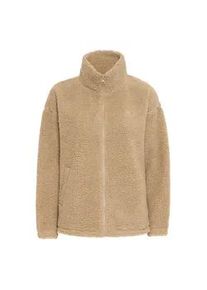 Fleecejacke oxmo "Fleecejacke OXTOVINE", Damen, Gr. XS, beige (dune), Obermaterial: 100% Polyester PES., Jacken Fleecejacke