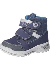 Winterstiefel Pepino BY RICOSTA "Flo WMS: mittel", Damen, Gr. 25, blau (navy), Lederimitat, Textil, Schuhe Winterstiefel, Klettschuh mit Warmfutter, Gr&ouml;&szlig;enschablone zum Download