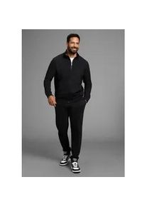 MAN'S WORLD Sweatjacke MAN'S WORLD "Jogginganzug", Herren, Gr. XXL, schwarz, Sweatware, Obermaterial: 60% Baumwolle, 40% Polyester, unifarben, normal, Rippb&uuml;ndchen, Sweatjacken Sweatjacke, f&uuml;r Sport und Freizeit auch in Grosse Gr&ouml;&szlig;en