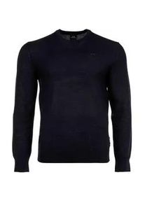 Giorgio Armani Sweater ARMANI EXCHANGE "Strickpullover", Herren, Gr. L, blau, Obermaterial: 100% Schurwolle WV., Sweatshirts Sweater