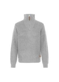 Troyer oxmo "Troyer OXEDNA", Damen, Gr. S, grau (medium grau melange), Obermaterial: 100% Polyacryl PAN., Pullover Troyer