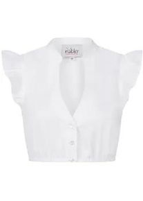 N&uuml;bler Dirndlbluse N&Uuml;BLER "Dirndlbluse kurzarm Carla", Damen, Gr. 32, wei&szlig;, Obermaterial: 100% Baumwolle CO., Blusen Dirndlbluse