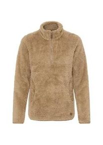Sweater oxmo "Troyer OXTELSONIA", Damen, Gr. XS, beige (kelp), Obermaterial: 100% Polyester PES., Pullover Sweater