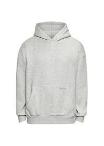 Kapuzensweatshirt DROPSIZE "Dropsize Herren Dropsize Bazix Republiq SUPER HEAVY BLANK HOODIE", Herren, Gr. XL, grau mel, 70% Baumwolle, 30% Polyester, unifarben, Sweatshirts