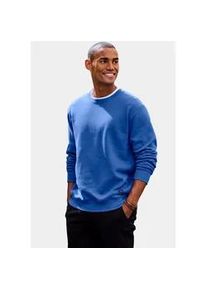 Sweatshirt John Devin, Herren, Gr. XL (56/58), blau, angeraute Sweatware, Obermaterial: 60% Baumwolle, 40% Polyester, unifarben, regular fit normal, Rundhals, angesetztes B&uuml;ndchen, Sweatshirts Sweatshirt, Langarm, Pullover mit Rundhals, Baumwollmischung