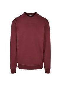 Sweatshirt Urban Classics "Urban Classics Herren Crewneck Sweatshirt", Herren, Gr. XL, cherry, 65% Baumwolle, 35% Polyester, unifarben, loose fit, Rundhals, Sweatshirts Sweatshirt