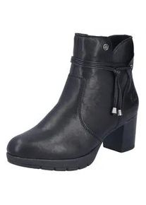 Stiefelette Rieker, Damen, Gr. 40, schwarz, Lederimitat, unifarben, Schuhe Stiefelette, Businessstiefelette, Blockabsatz, Boots in schmler Form