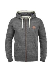 !Solid Kapuzensweatjacke SOLID "Kapuzensweatjacke SDCraig", Herren, Gr. XXL, grau (grau mel), Obermaterial: 93% Baumwolle CO. 7% Polyester PES., Sweatjacken