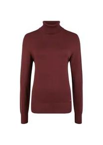 Rollkragenpullover oxmo "Rollkragenpullover OXWinala", Damen, Gr. L, braun (chocolate truffle), Obermaterial: 70% Viskose CV. 30% Nylon NY., Pullover Rollkragenpullover