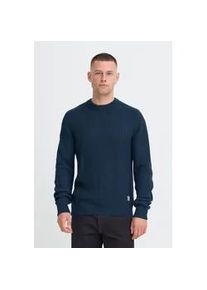 Strickpullover Blend "BHMRibi", Herren, Gr. XL, marineblaus, Grobstrick, 100% Polyacryl, unifarben, normal normal, Rundhals, Pullover Strickpullover, Klassischer Grobstrickpullover