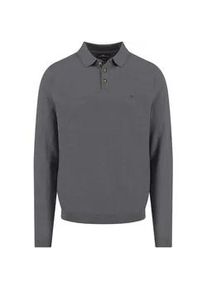 Strickpullover Fynch-Hatton, Herren, Gr. M, steel, Strick, Obermaterial: 95% Baumwolle, 5% Kaschmir, unifarben, regular fit taillenbedeckt, ohne Ausschnitt, Pullover Strickpullover, mit Logo Stickerei