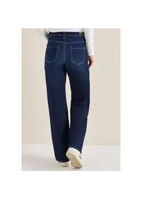 Loose-fit-Jeans Cecil, Damen, Gr. 33, L&auml;nge 32, dunkelblau wash, Jeans, 75% Baumwolle, 23% Polyester, 2% Elasthan, unifarben, lang, Jeans, Middle Waist