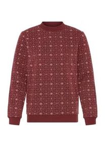 Longpullover oxmo "Sweater OXKAREN ONECK", Damen, Gr. XS, braun (chocolate truffle), Obermaterial: 80% Polyester PES. 20% Baumwolle CO., Pullover Longpullover