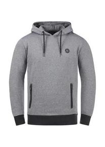!Solid Kapuzenpullover SOLID "Hoodie SDRaffa", Herren, Gr. M, grau (dunkelgrau melange), Web, Obermaterial: 60% Baumwolle CO. 40% Polyester PES., unifarben, normal, Pullover Kapuzenpullover