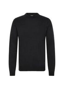 !Solid Strickfleece-Pullover SOLID "Strickpullover SDBABAK", Herren, Gr. XL, schwarz (true schwarz), Obermaterial: 100% Polyacryl PAN., Pullover