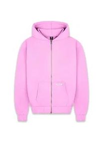Sweatjacke DROPSIZE "Dropsize Herren Super Heavy Blank Zip-Hoodie", Herren, Gr. M, pink, 70% Baumwolle, 30% Polyester, unifarben, Sweatjacken Sweatjacke
