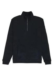 Fleecepullover Quiksilver "Keller 1/4 Zip", Herren, Gr. S, schwarz navy heather, Obermaterial: 100% Microfaser;, Sweatshirts Fleecepullover